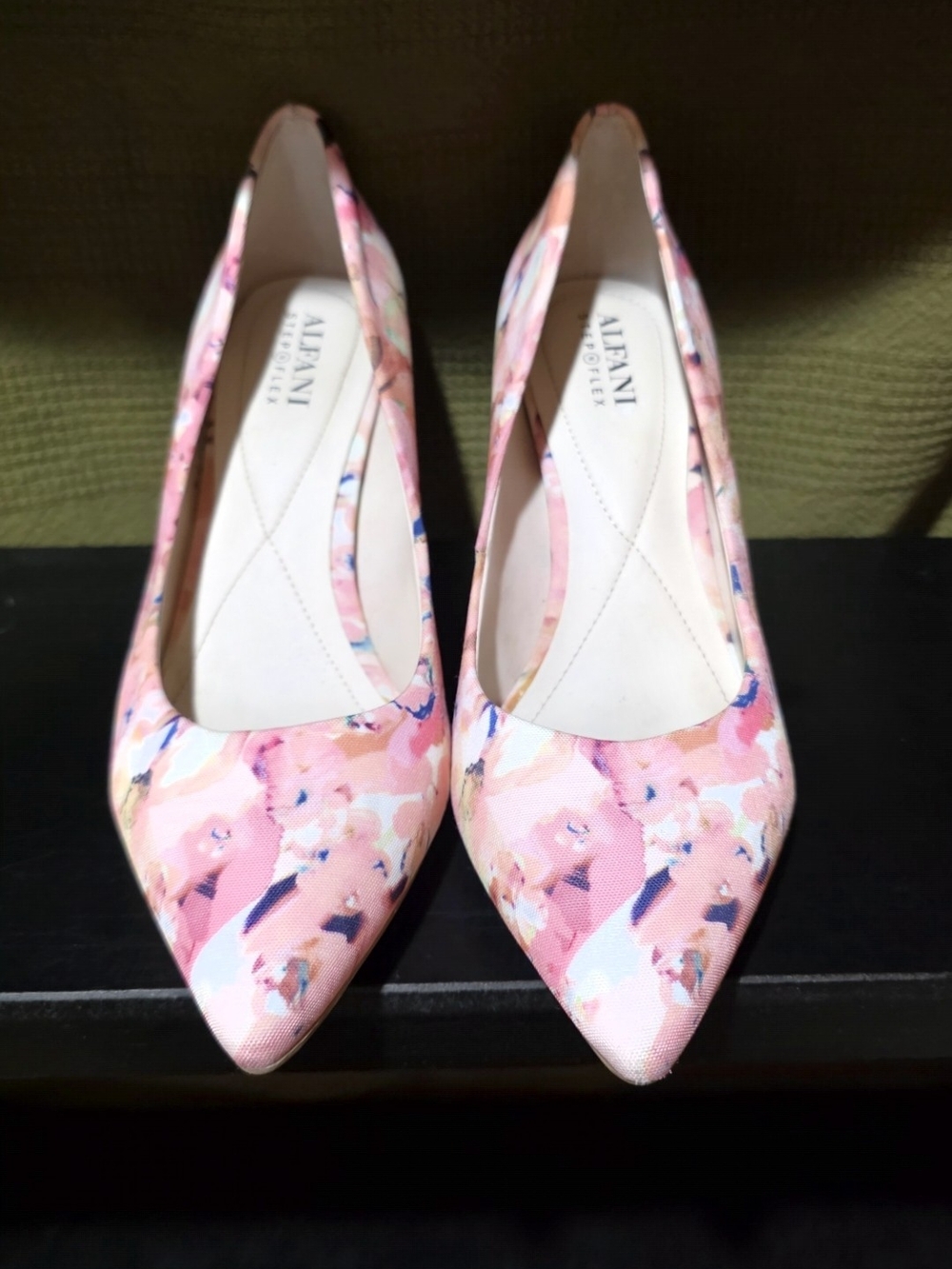 Alfani Floral Pink Pointed-Toe Heels